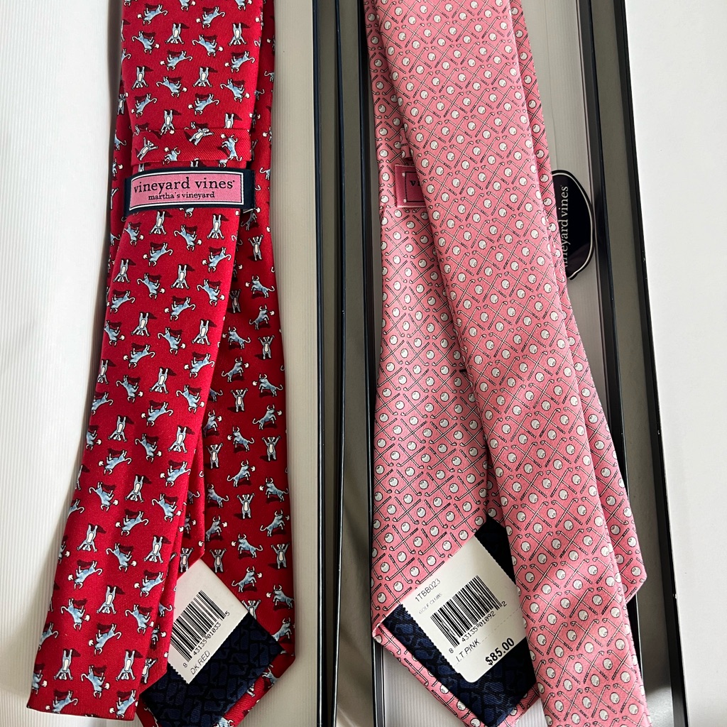 Men’s Vineyard Vines Nwt/In Box Ties- Selling Together Or Separate. $50 Each
